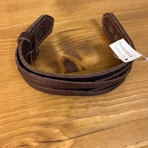 Brown Leather Men's Bracelet